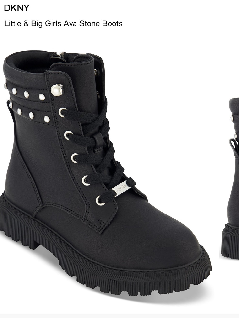DKNY Big Girls Ava Stone Boots